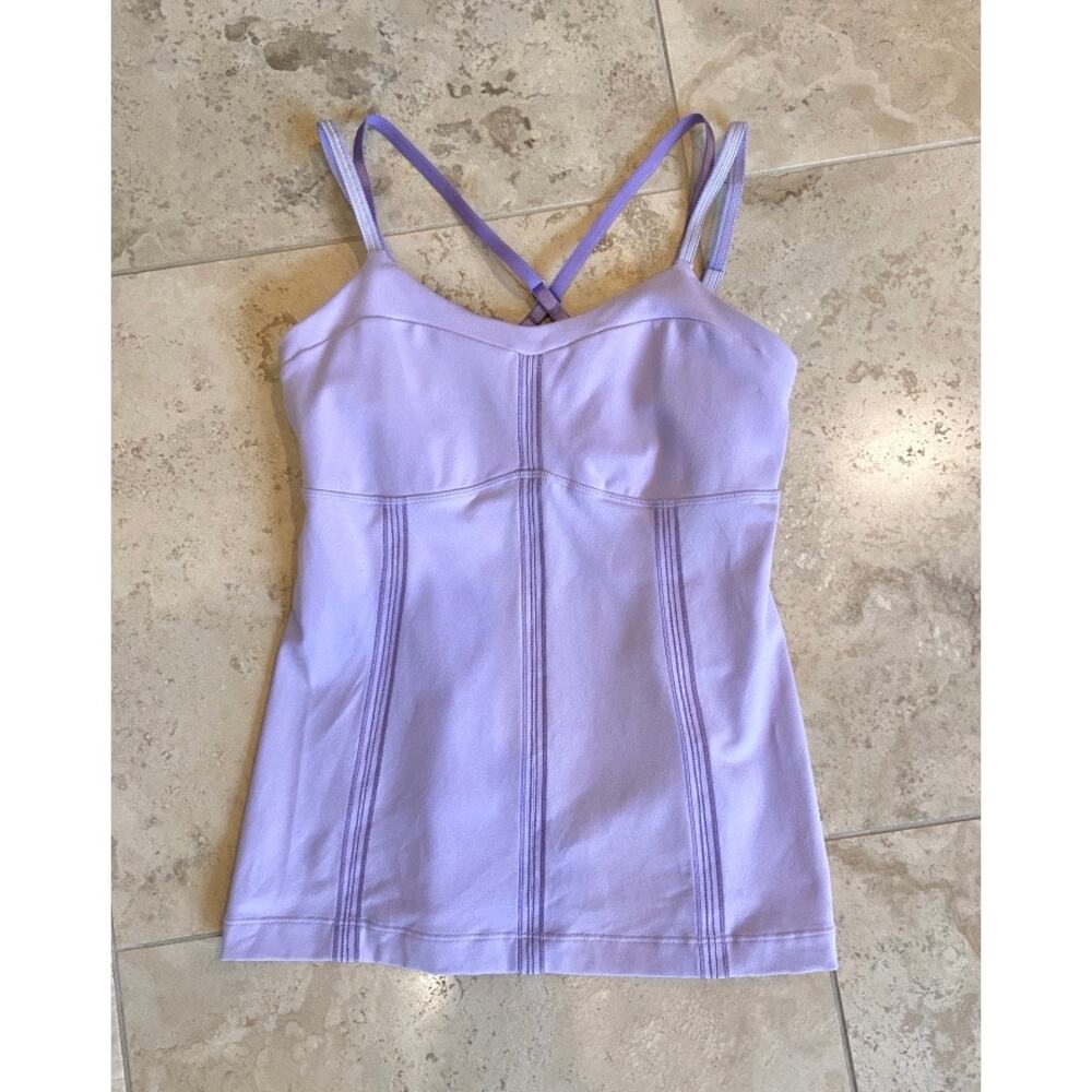 Lululemon Centered Pose lavender purple strappy tank, 6